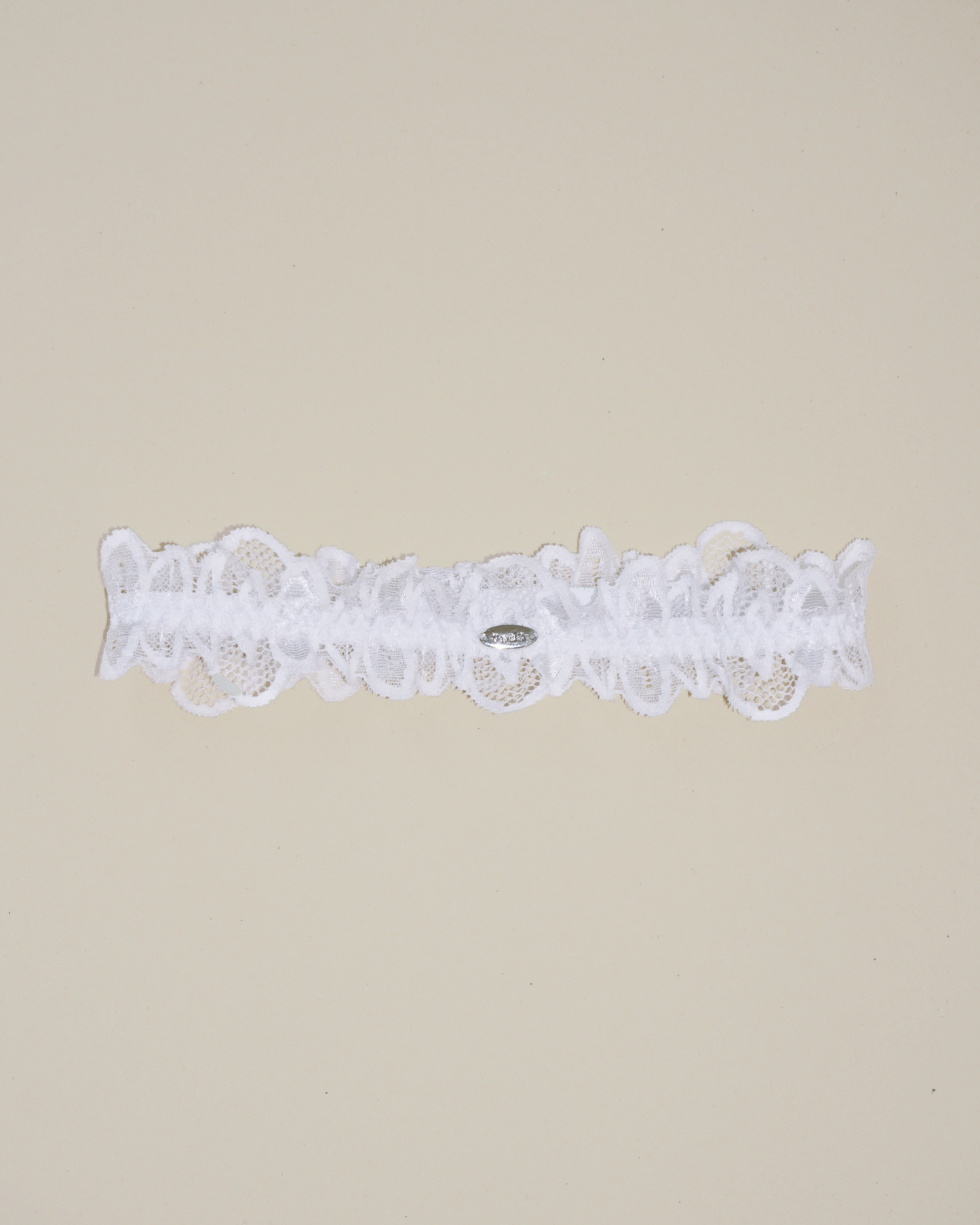 Wedding Garter swan white
