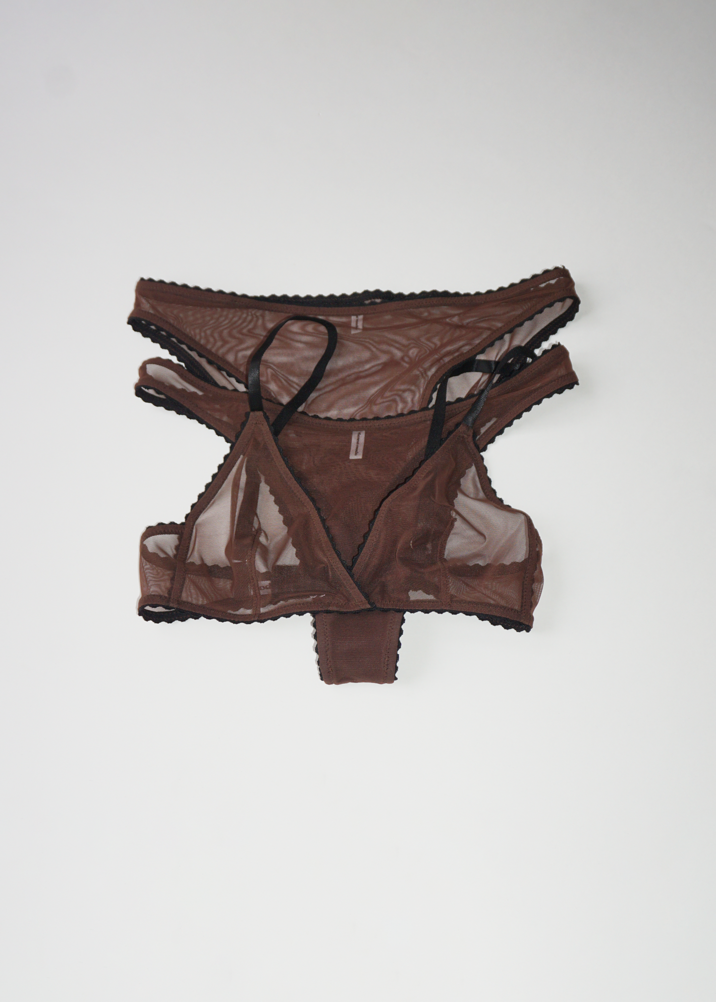 Mesh String Panty brown