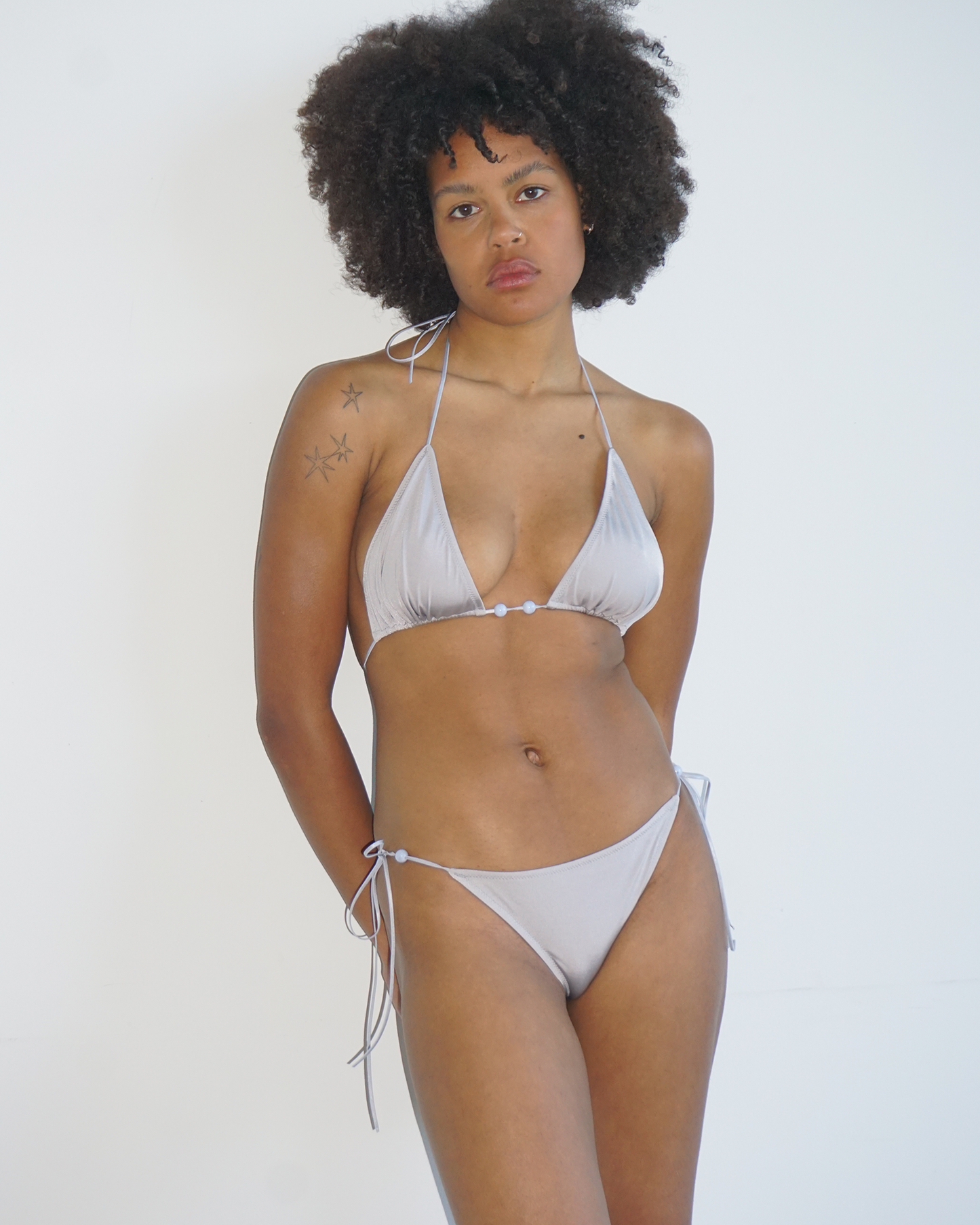 Swim Spaghetti Panty silver