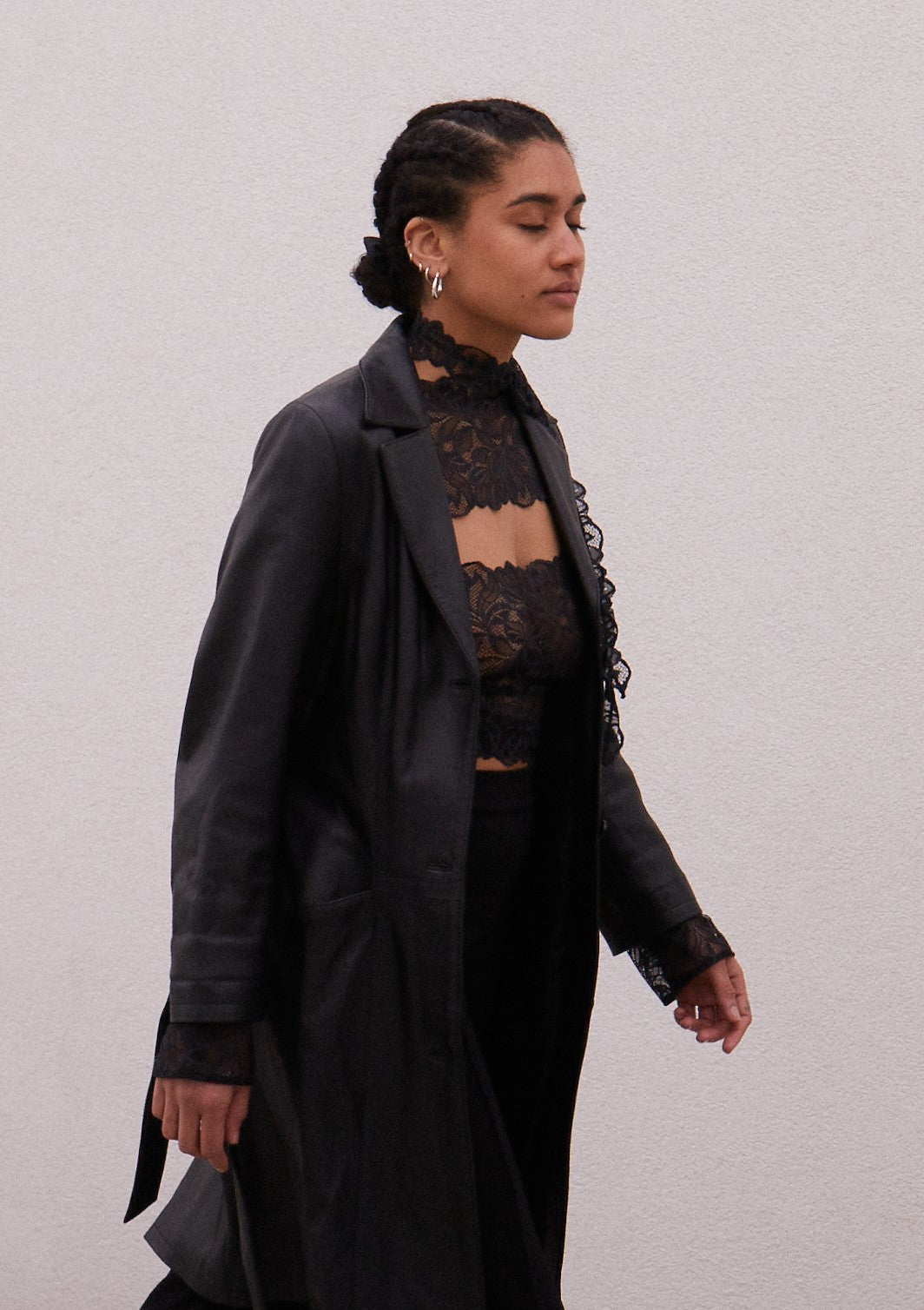 Salvia Tiny Scarf coalblack