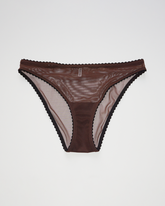Mesh Basic Panty brown