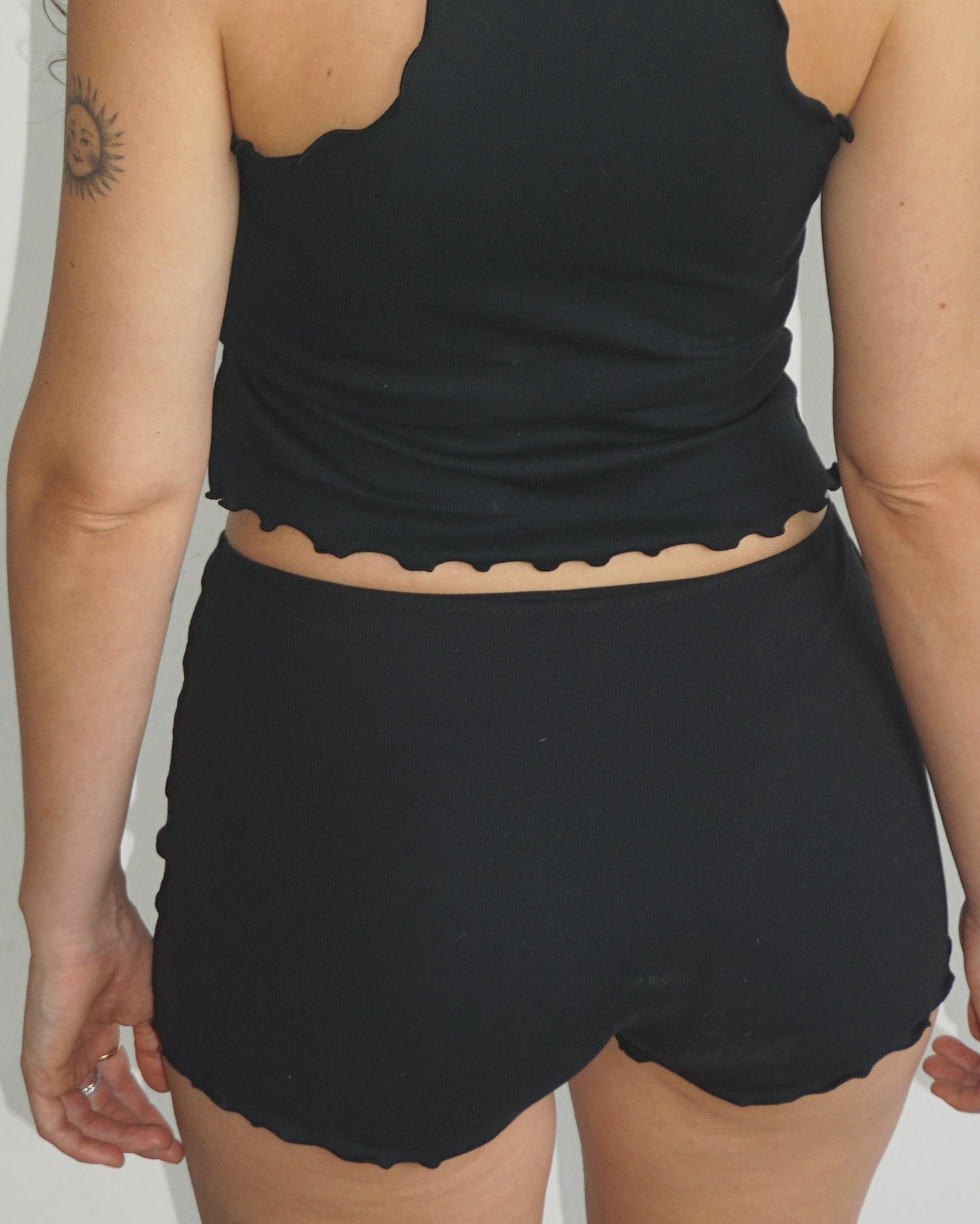 Jersey Crinkle Panty black