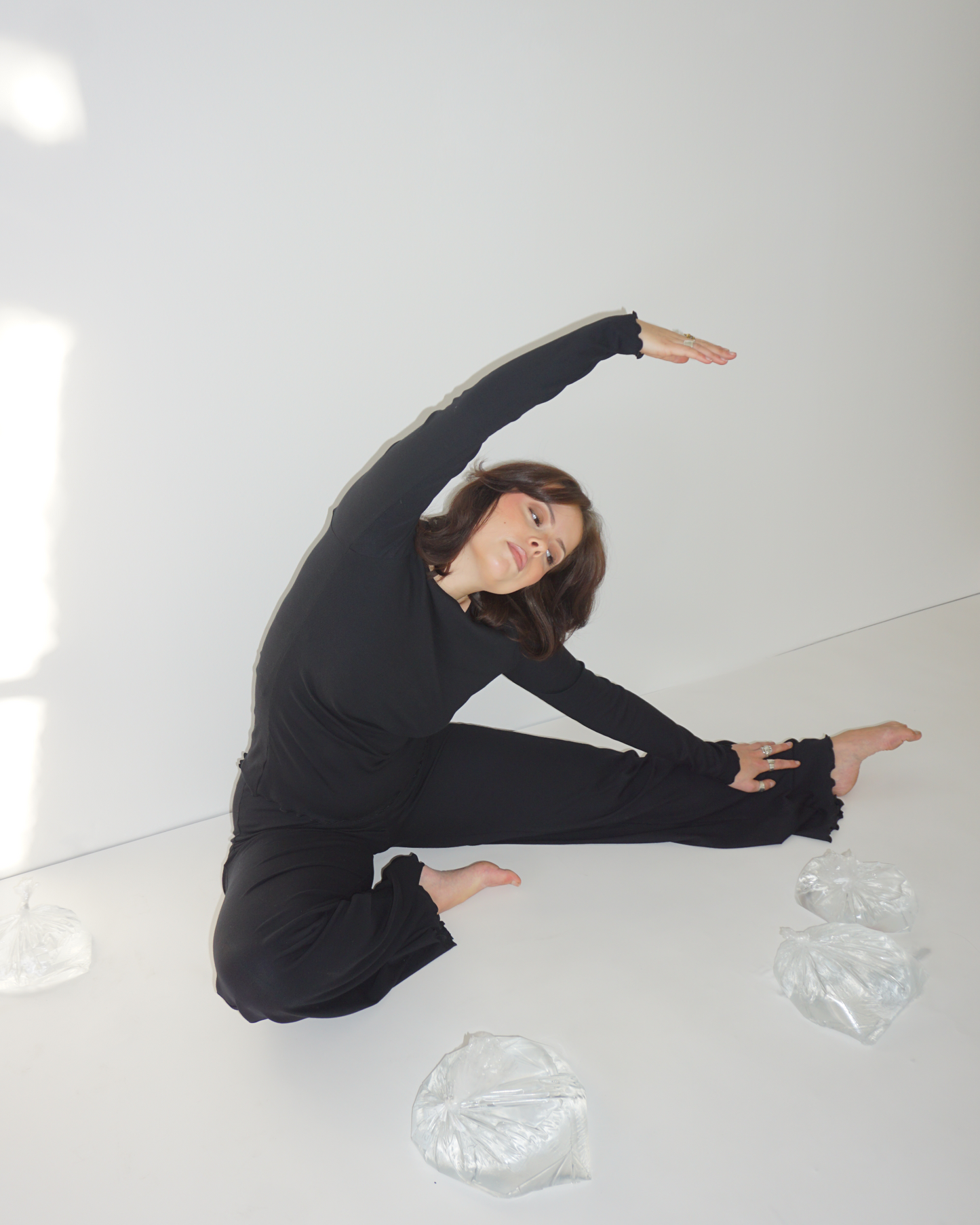 Loungewear Pants Flared Leg black