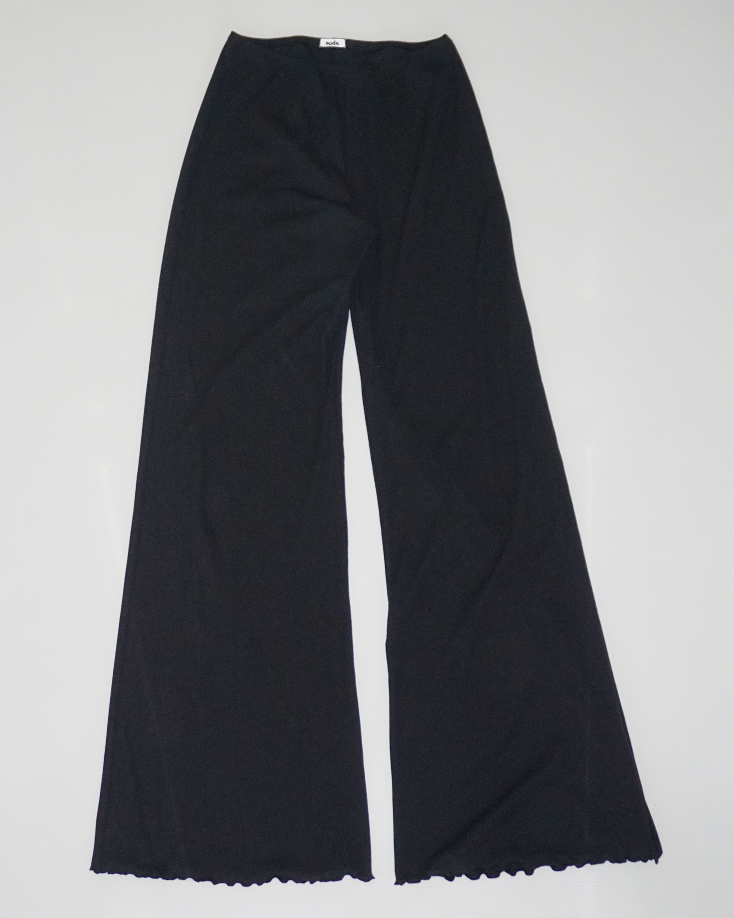 Loungewear Pants Flared Leg black