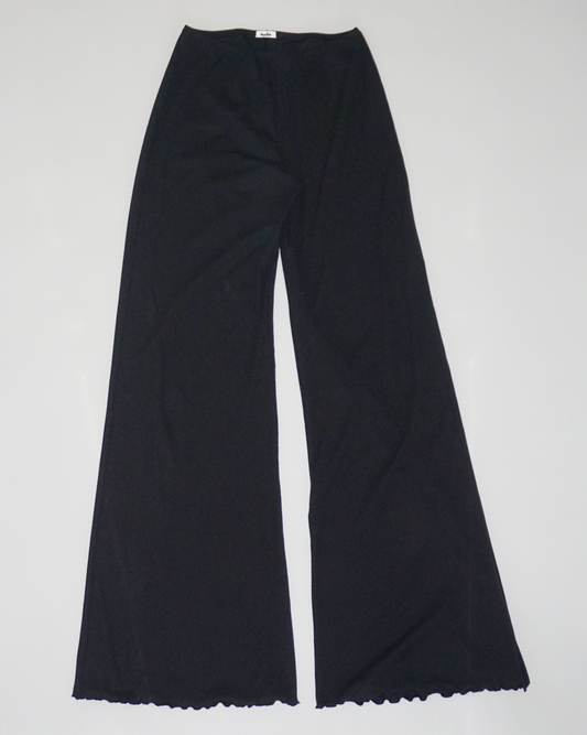 Loungewear Pants Flared Leg black
