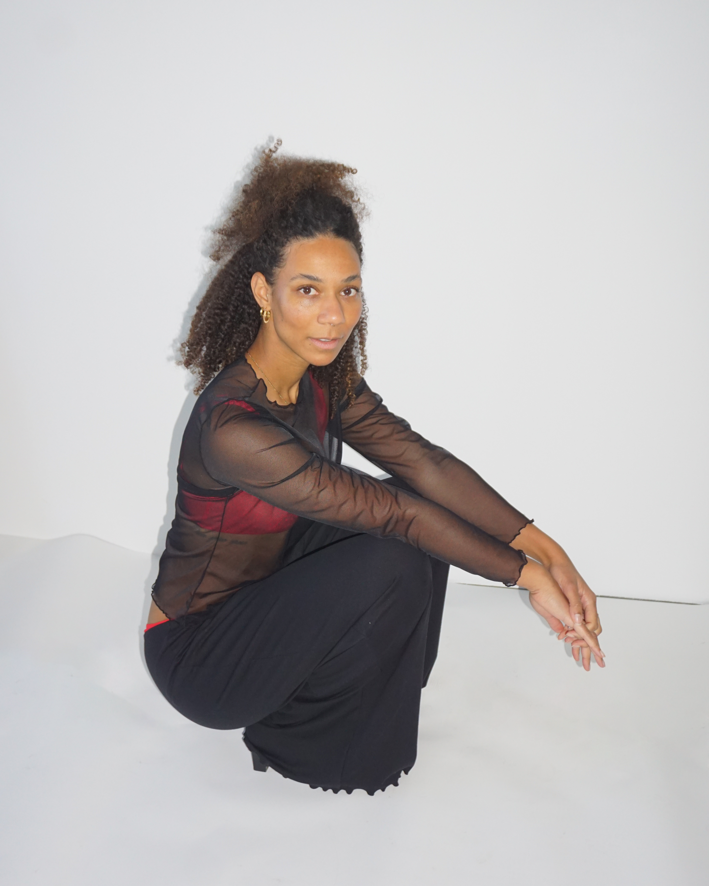 Loungewear Pants Wide Leg black