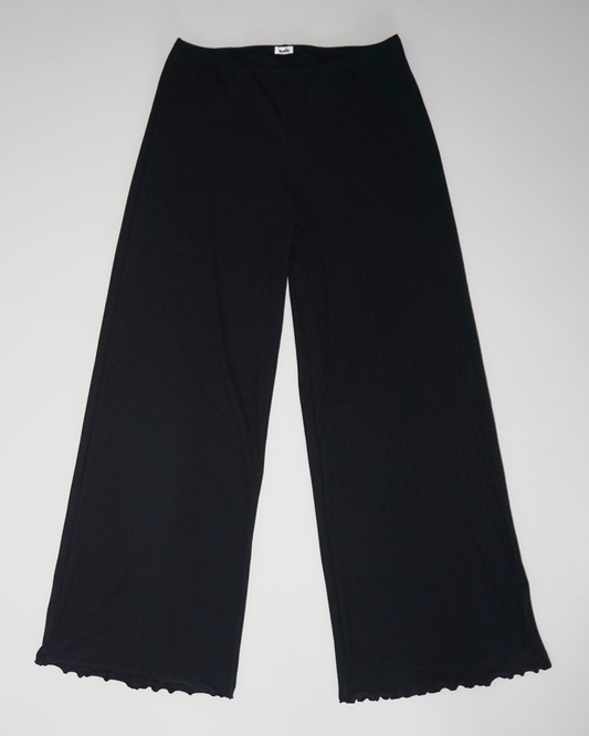 Loungewear Pants Wide Leg black