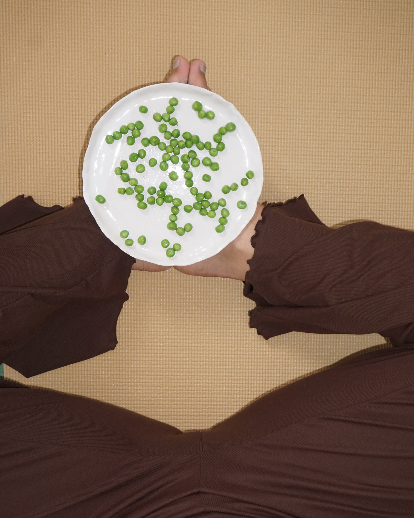 Loungewear Pants Flared Leg brown