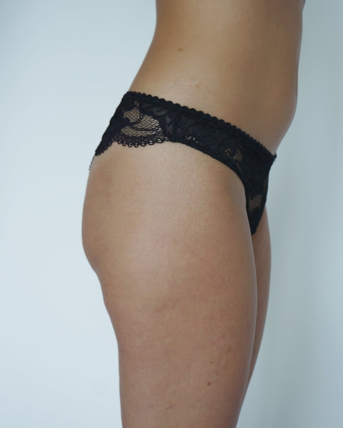 Italian Lace Brazilian Panty black
