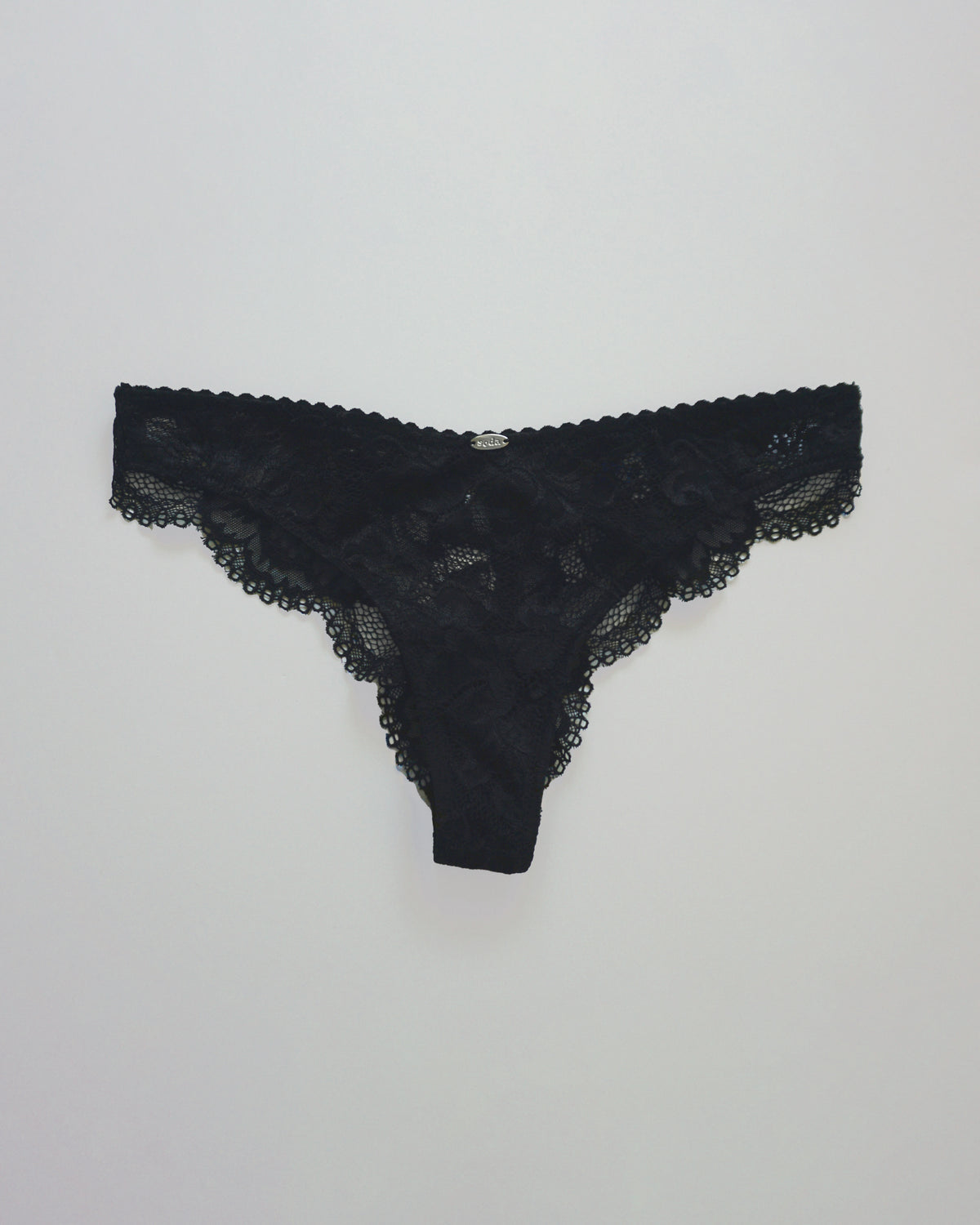 Italian Lace Brazilian Panty black