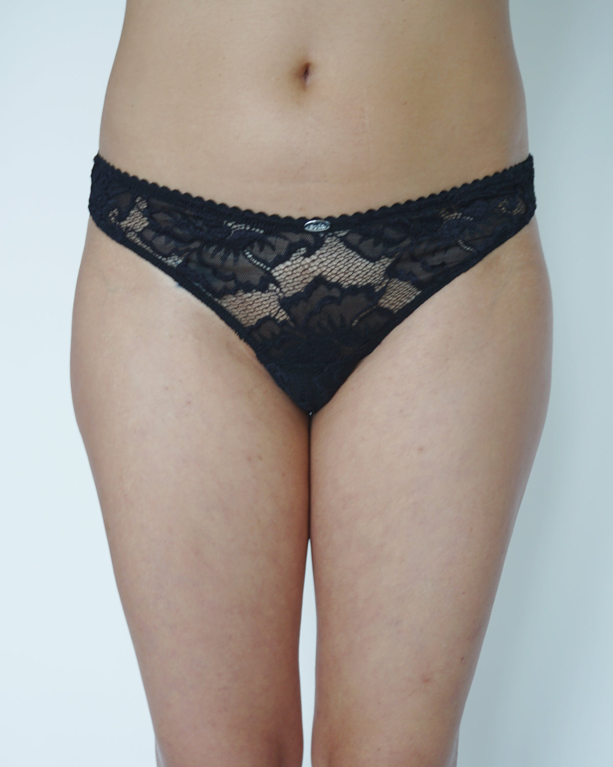 Italian Lace Brazilian Panty black