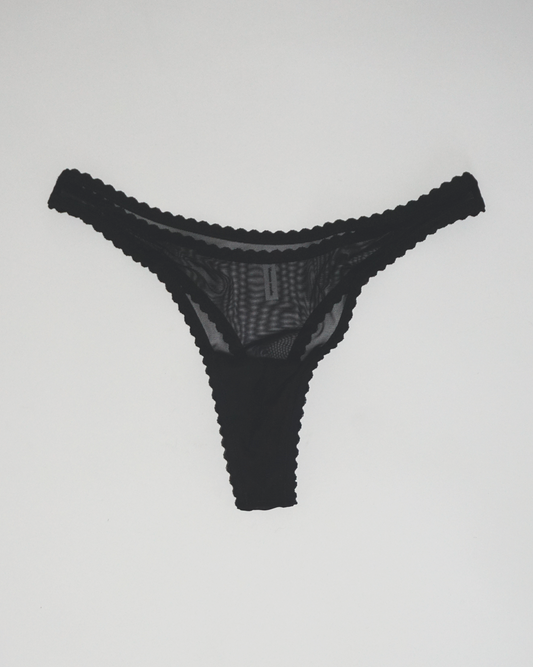 Mesh String Panty black
