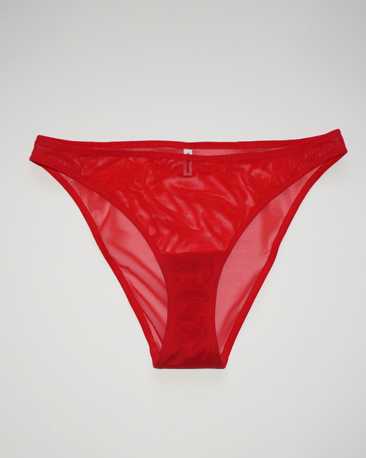 Mesh Basic Panty red