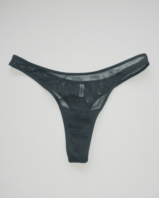 Mesh String Panty grey