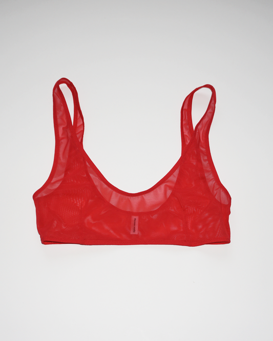 Mesh Tiny Top red
