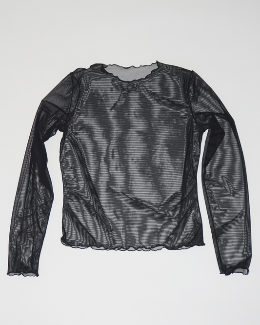 Mesh Longsleeve Shirt black