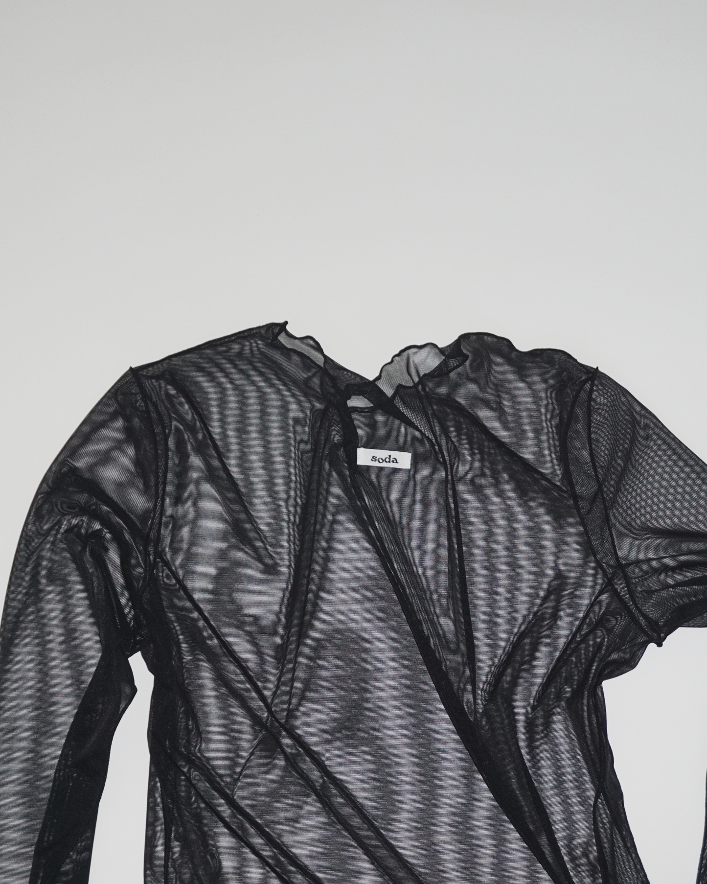 Mesh Longsleeve Shirt black