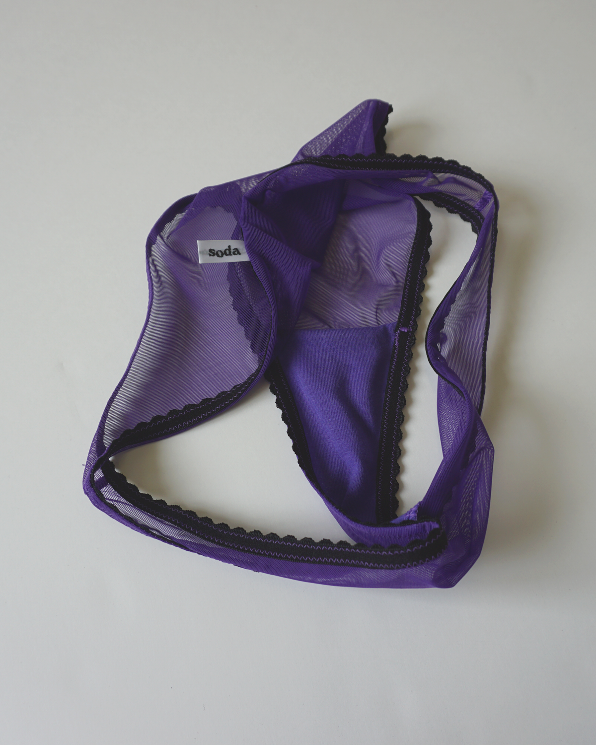 Mesh Basic Panty purple