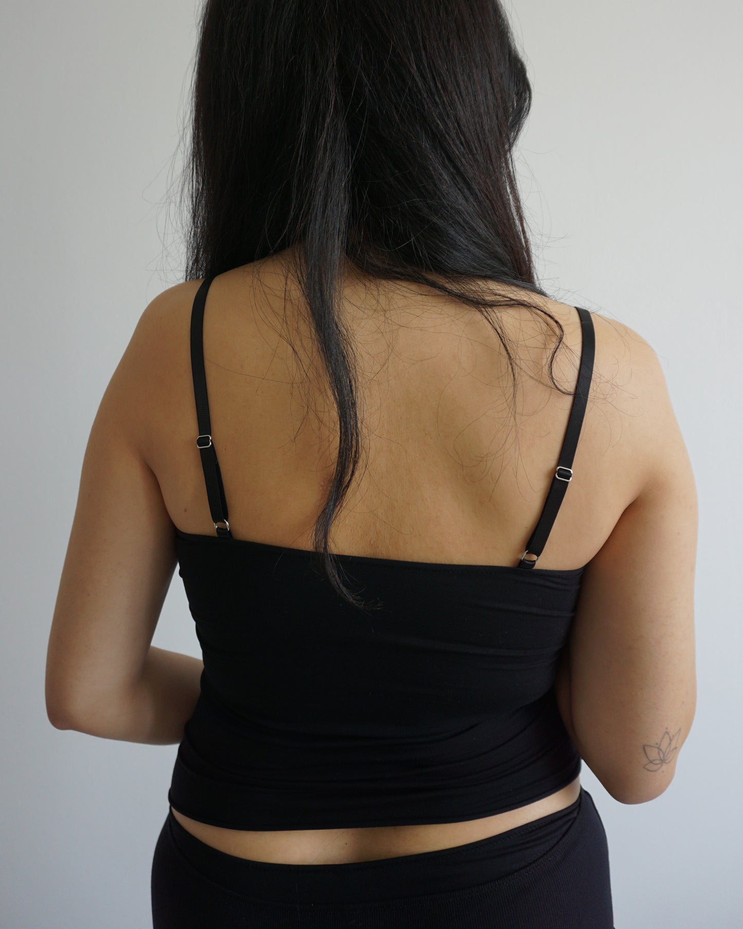TENCEL™ Modal Spaghetti Top black