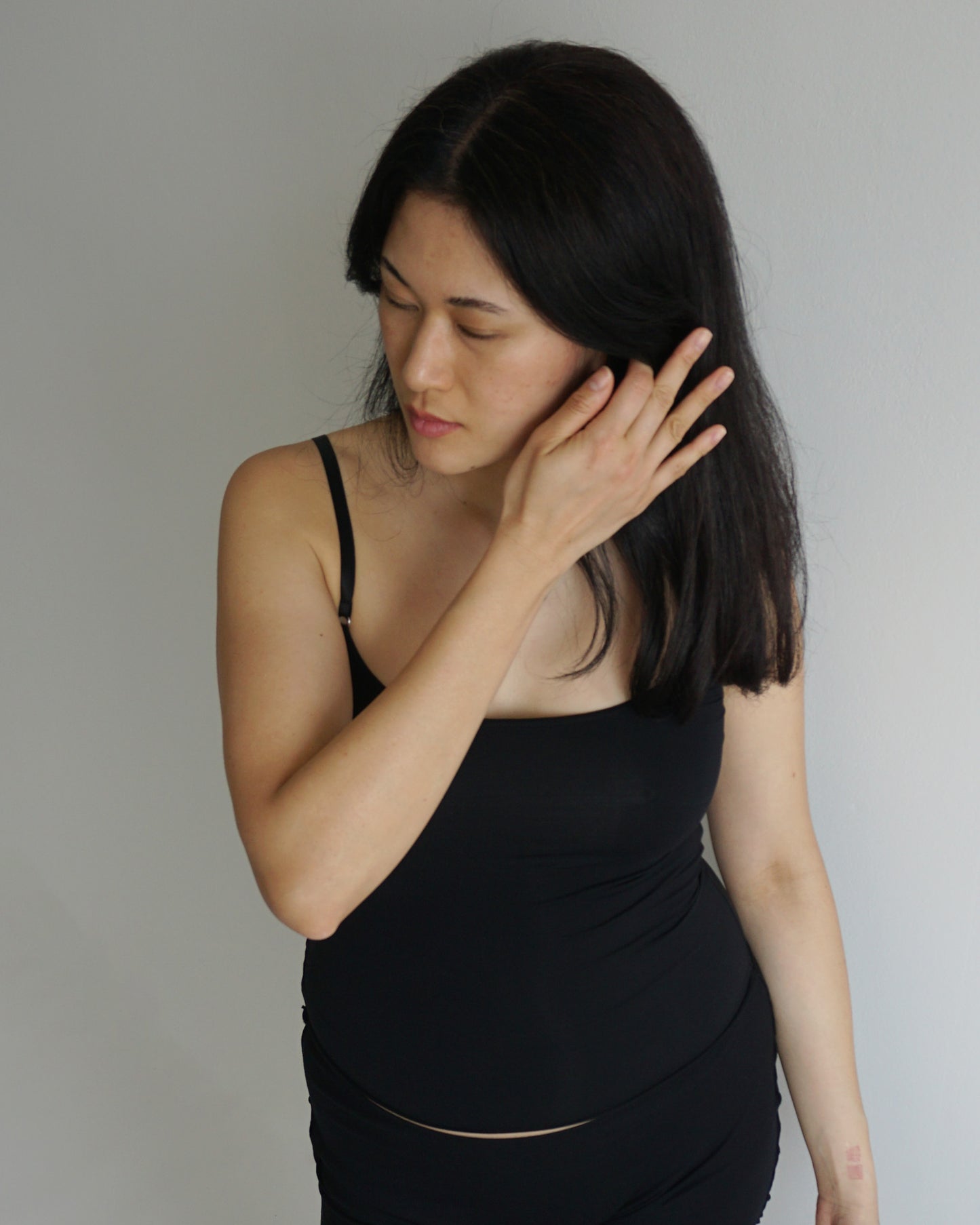 TENCEL™ Modal Spaghetti Top black