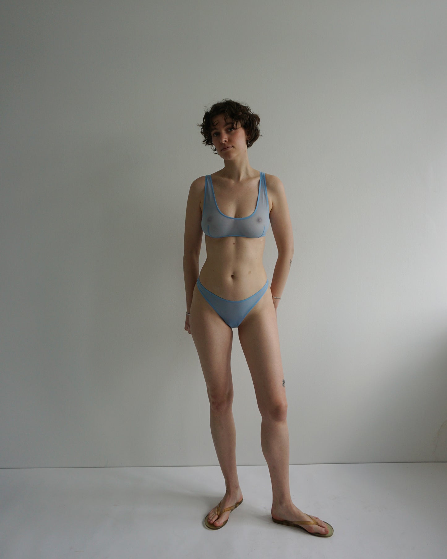 Mesh Tiny Top ciel blue