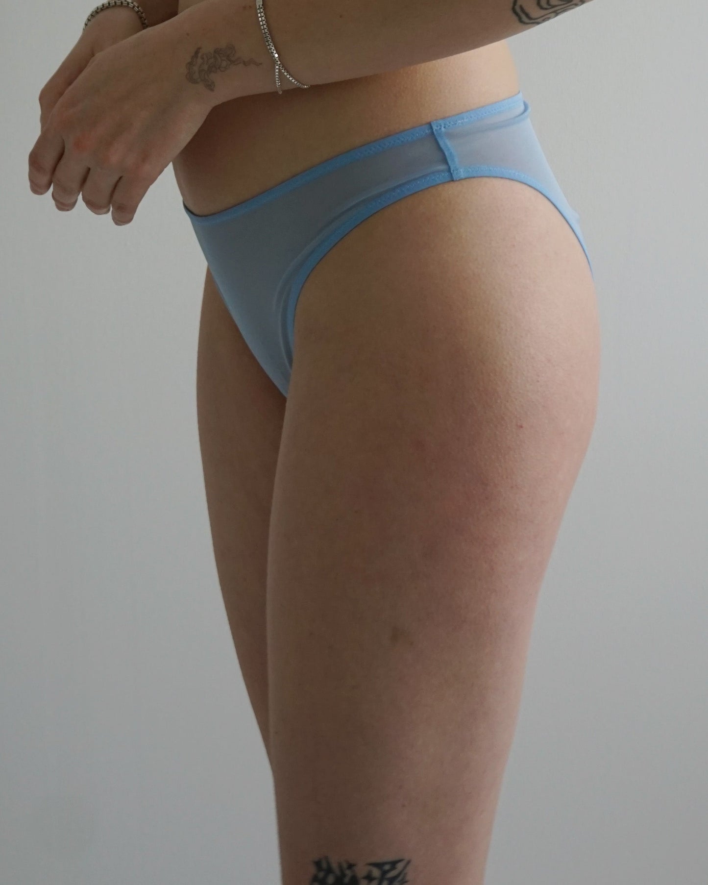 Mesh Basic Panty ciel blue