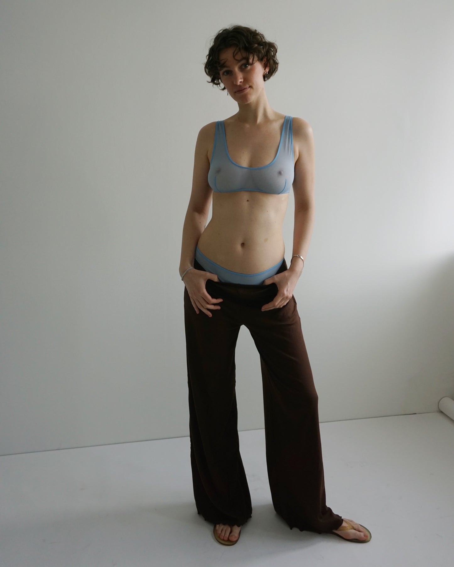 Mesh Tiny Top ciel blue