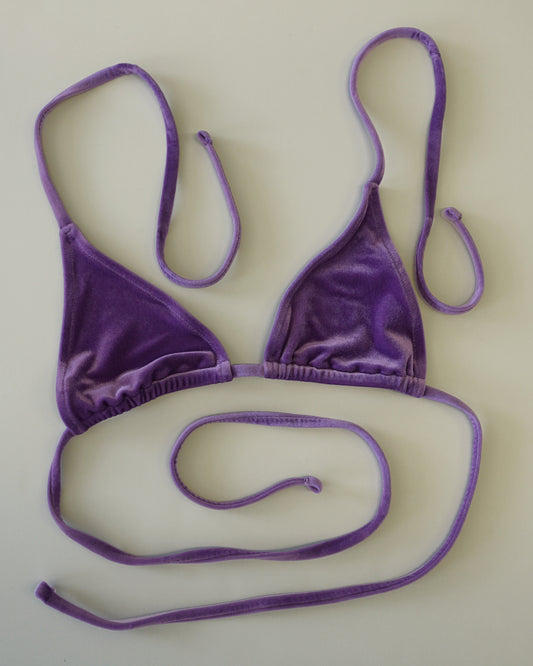 Swim Tagliatelle Triangle purple velvet