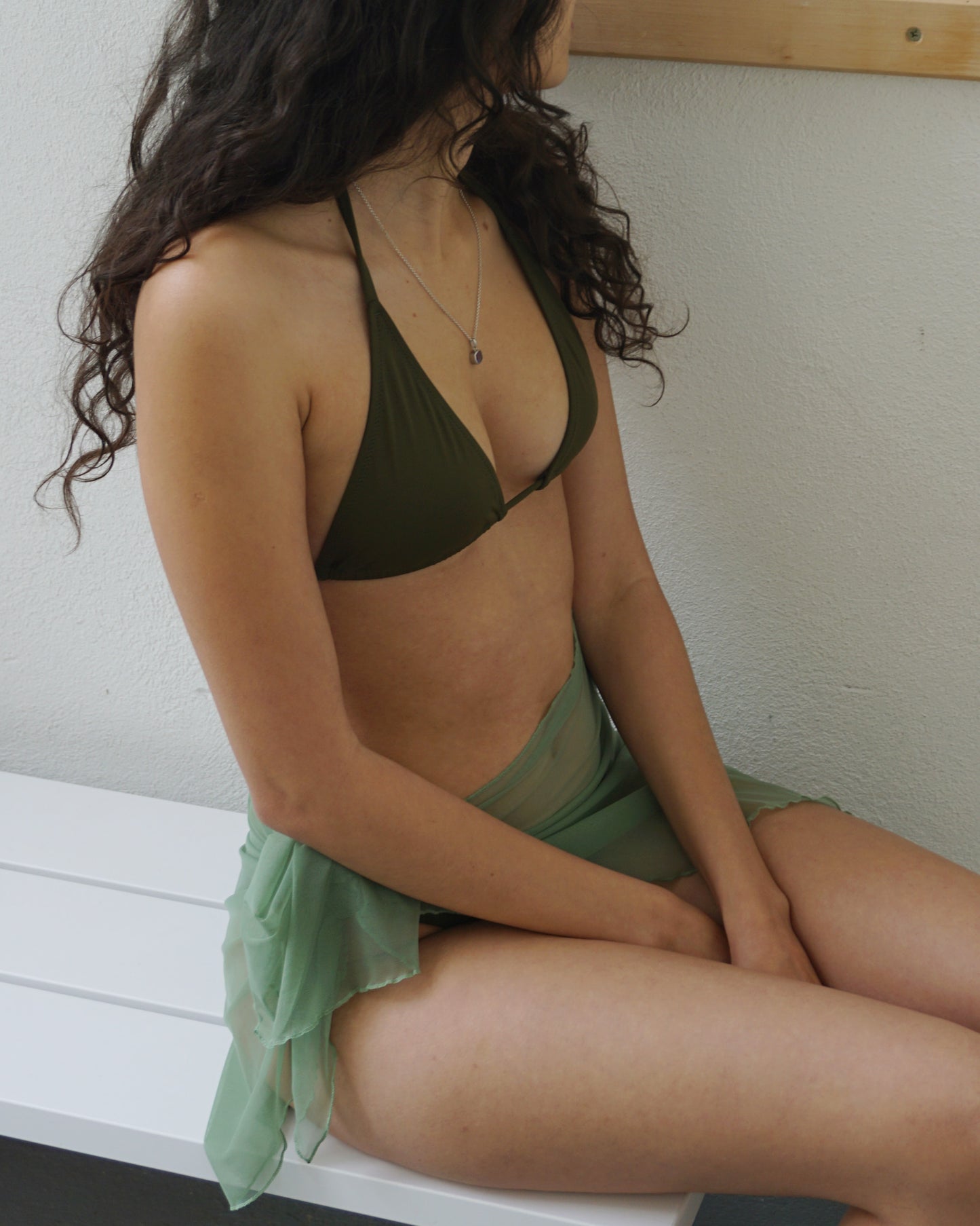 Swim Tagliatelle Triangle olive