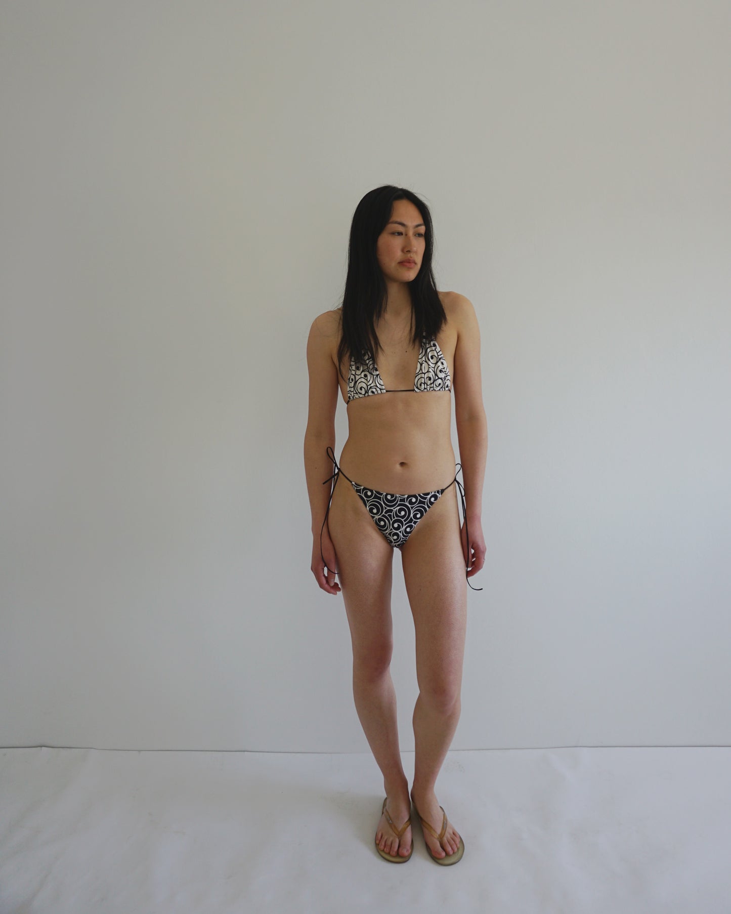 Swim Spaghetti Panty black ornament