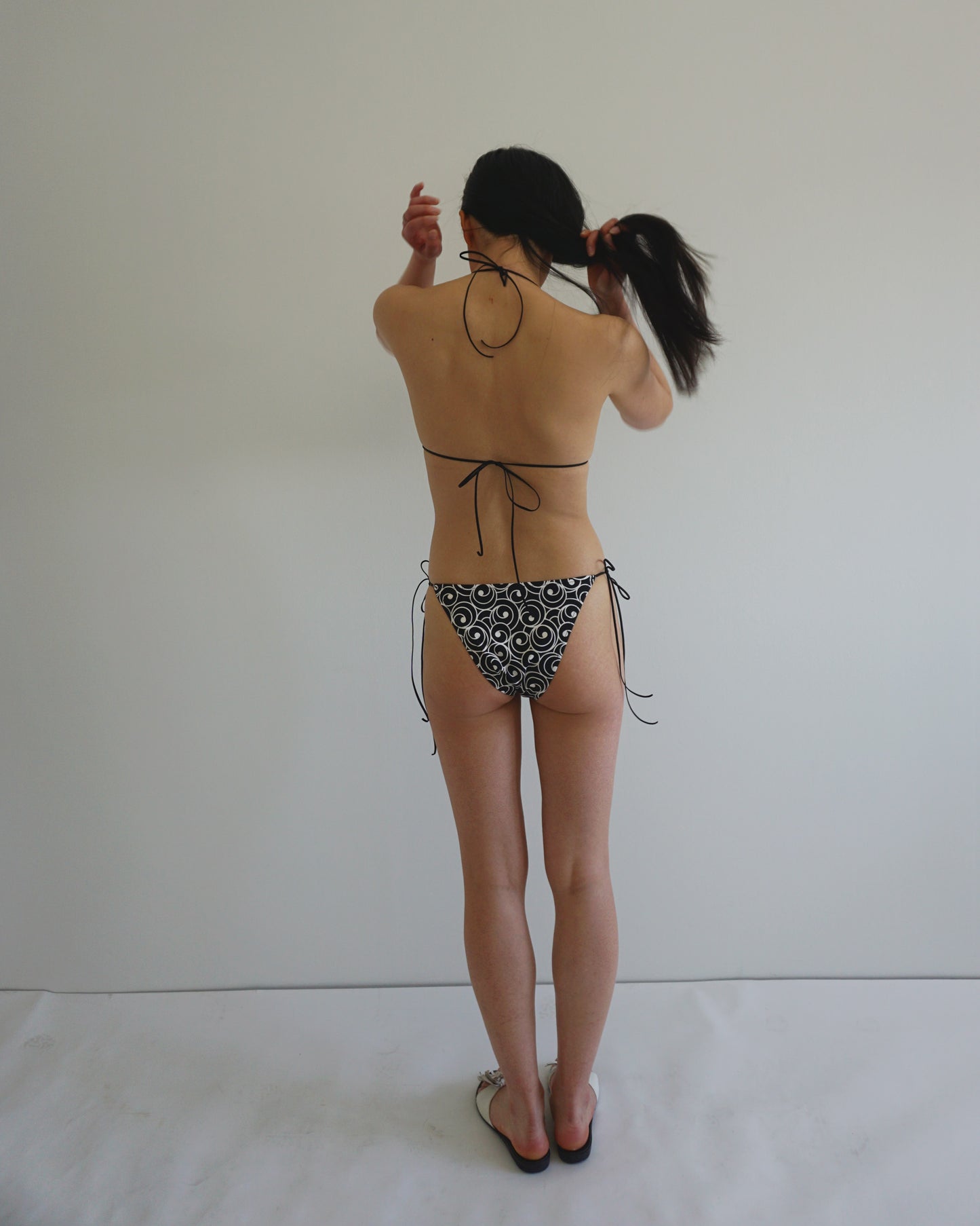 Swim Spaghetti Panty black ornament