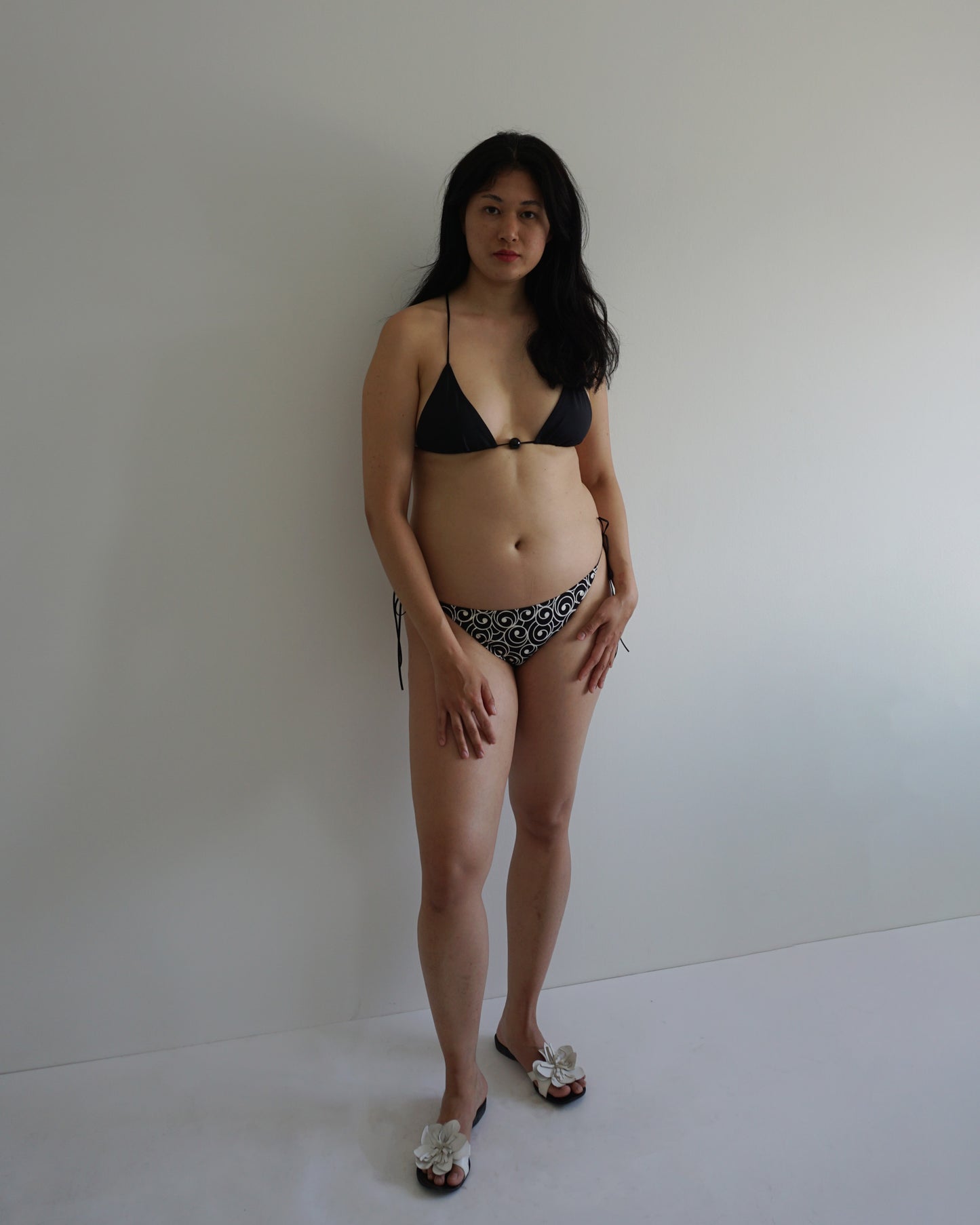 Swim Spaghetti Panty black ornament