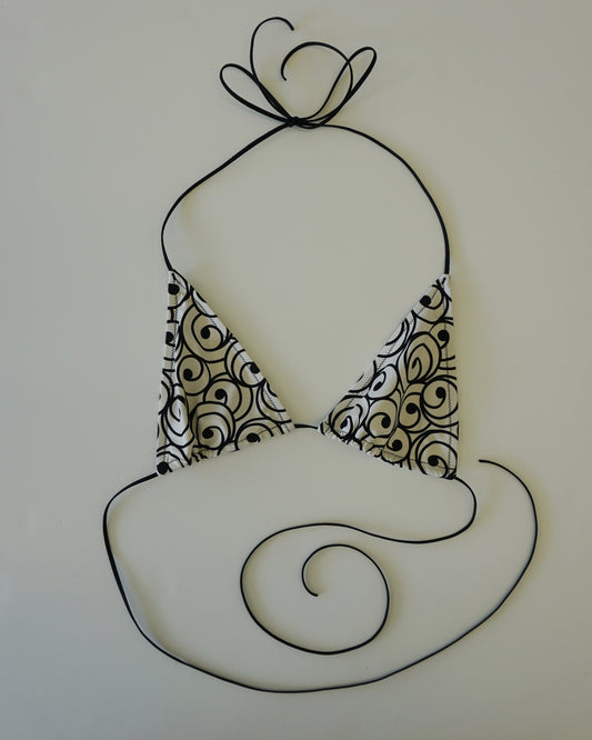 Swim Spaghetti Triangle white ornament