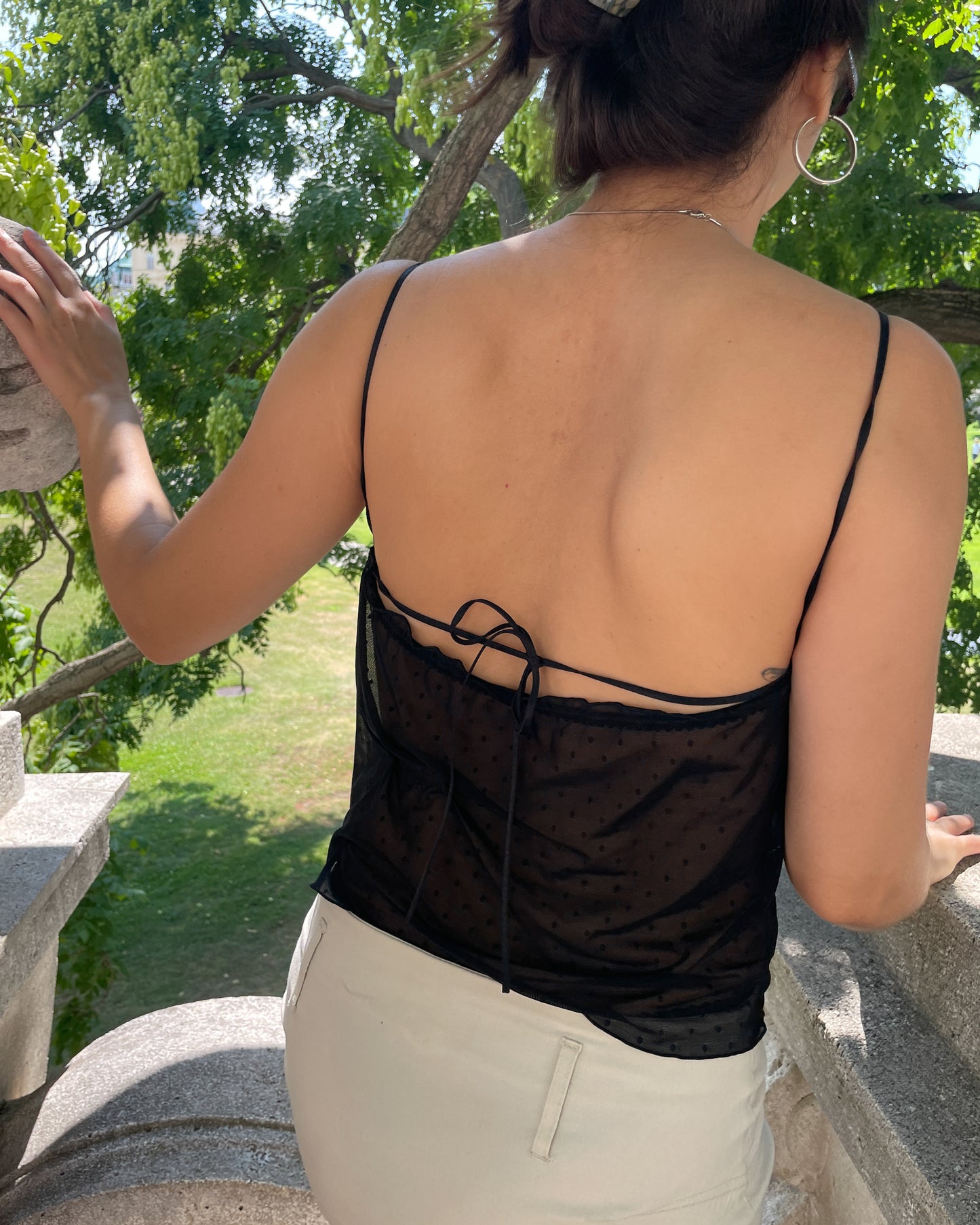Summer Top tiny dots