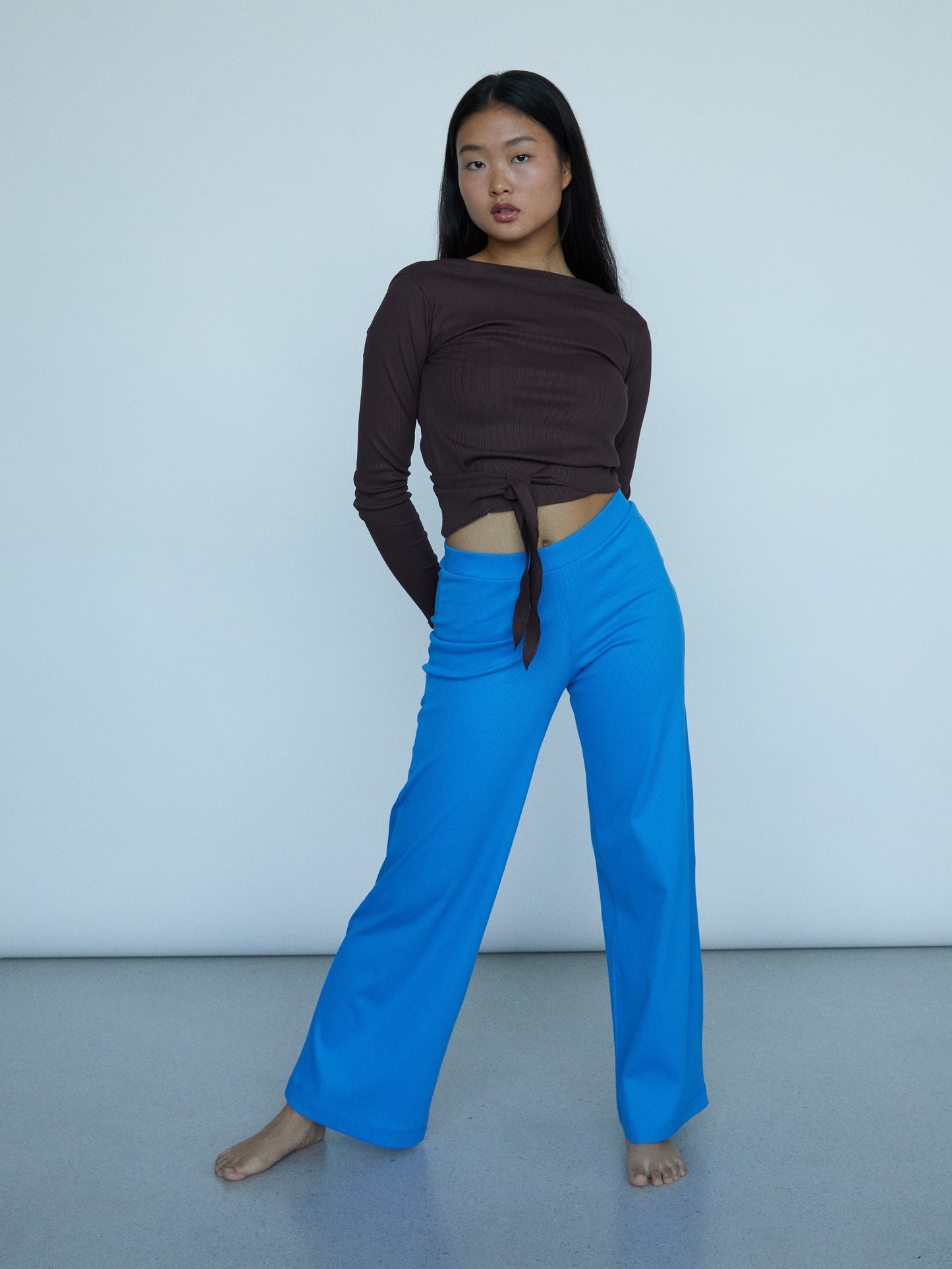 Pants capri blue